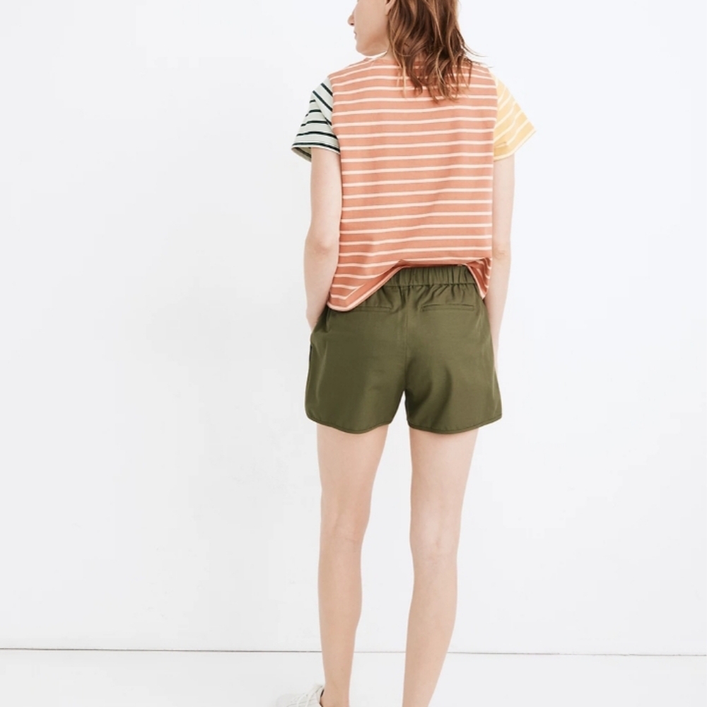 XS NWT Madewell Pull On Shorts Green - Picture 3 of 10